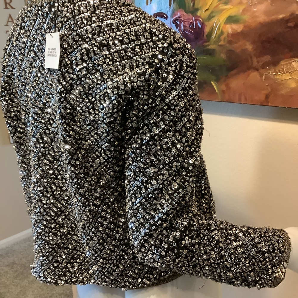 Zara Elegant Sequin Jacket Limited Edition - Picture 6 of 13